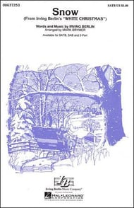 Snow SATB choral sheet music cover Thumbnail